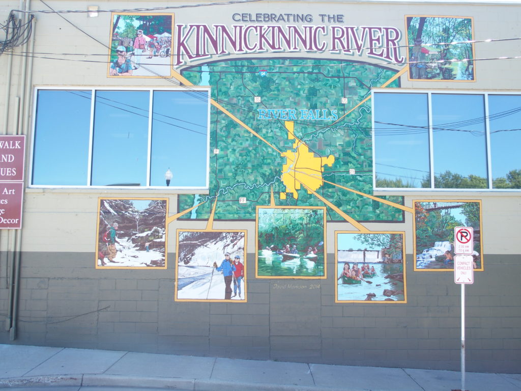 Map of the Kinnickinnic River, River Falls, Wisconsin